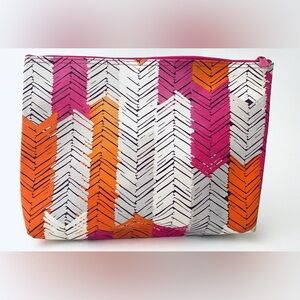 Thirty-One Zipper Pouch Feather Chevron
